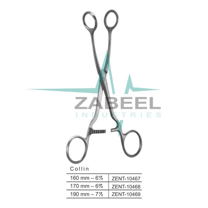 Collin Tongue Holding Forceps Zabeel