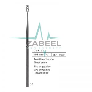 Lewis Tonsil instruments Zabeel