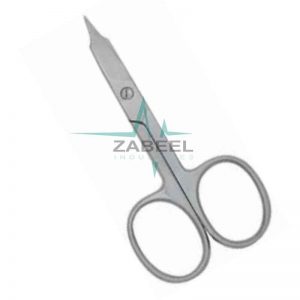 Arrow Point Nail Scissor Str/Cvd ZaBeel