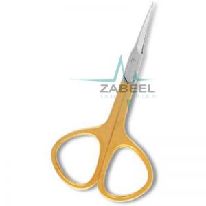 Arrow Point Scissor Half Gold ZaBeel