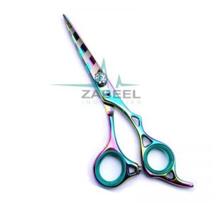 Barber Razor Edge Hair Cutting Scissor & Shears Multi Color ZaBeel