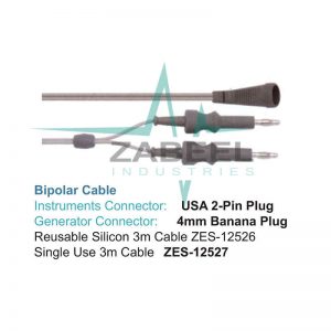 Bipolar Cable Electrosurgical Cable Zabeel