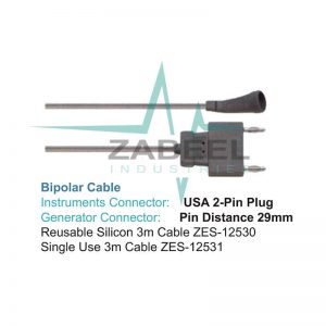 Bipolar Cable Electrosurgical Cable Zabeel