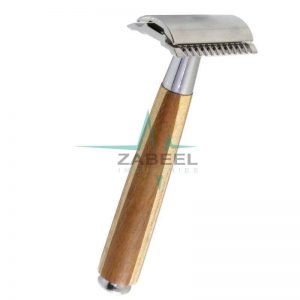 Bombo Wooden Handle Safety Razor ZaBeel