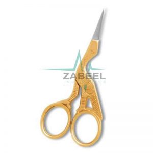 Cuticle Fancy Nail Scissor Half Gold ZaBeel