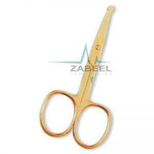 Ear Nose Scissor Full Gold ZaBeel