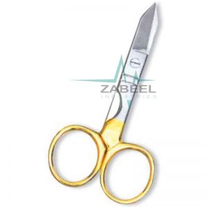 Nail Scissors Half Gold ZaBeel