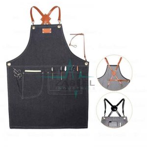 ✓Professional Leather Hairdressing Barber Apron Cape Barber Hairstylist