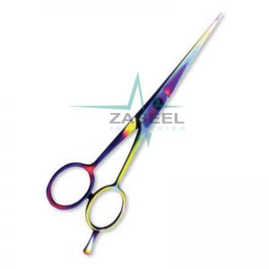 Professional Hair Cutting Scissor With Razor Edge Multicolor Coating ZaBeel