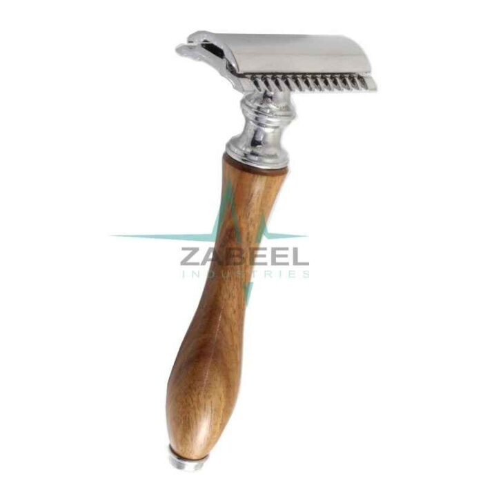 Wood Handle Double Edge Safety Razor ZaBeel