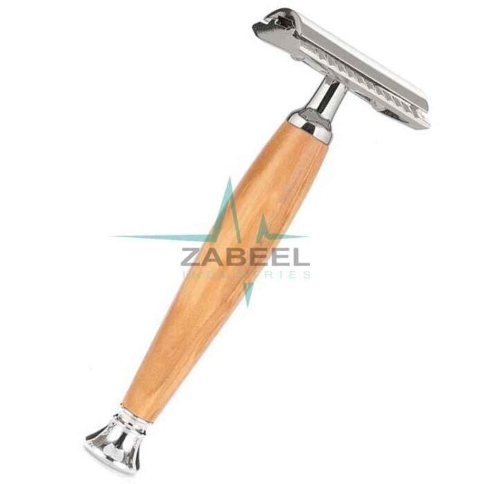 Wooden Handle Heavy Duty Double Edge Safety Razor ZaBeel