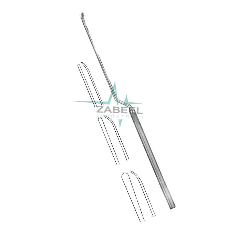 Casper Micro Dissector Bayonet Shaped, Curved Down Zabeel