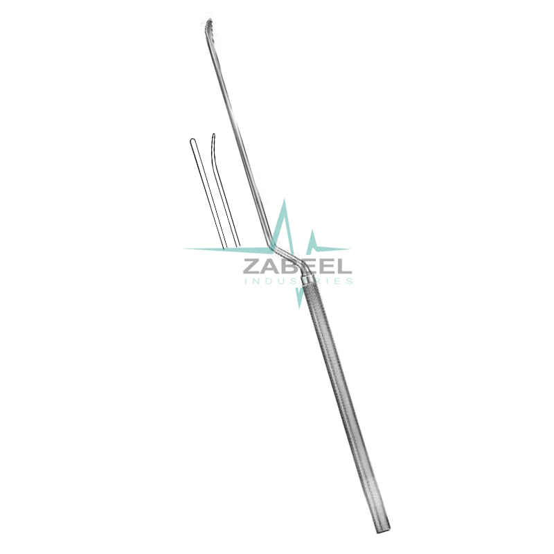 Casper Micro Dissector Bayonet Shaped, Curved Up Zabeel