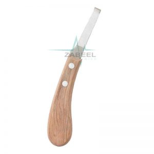 Hoof Knife Narrow Blade White Wood Handle Zabeel