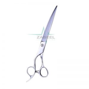 Professional Dog Hair Grooming Shears Curved Down Zabeel