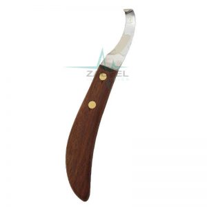 Professional Hoof Knife Long Wood Handle Zabeel